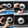 Car Front Rear Logo Cover 3D ABS Protective Emblem Case Moulding Modification Cover For Smart 451 453 Fortwo Forfour Accessories