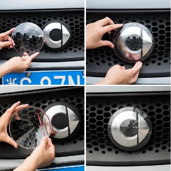 Car Front Rear Logo Cover 3D ABS Protective Emblem Case Moulding Modification Cover For Smart 451 453 Fortwo Forfour Accessories