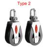 1500 Lbs Loading Gym Single Pulley Sailing Boat Kayak Pulley Block Single Wheel Swivel Lifting Rope Pulley Roller 7
