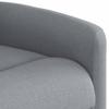 Electric Massage Chair with Rising Function Light Grey Fabric