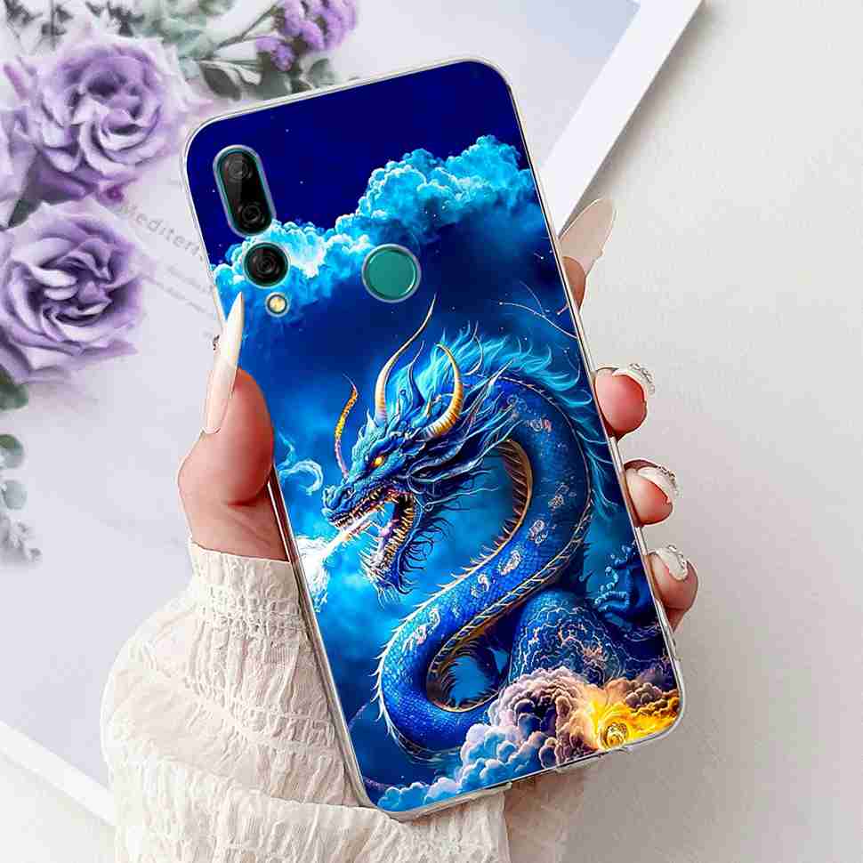 Для Huawei Y9 Prime 2019 6.59" Чехол Милая Девочка с Шариком Цветок Мягкий Силикон ТПУ Чехол Для Huawei Y9Prime 2019 STK-L21 Оболочка Телефона