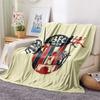 Bologna Flannel Blanket, High quality Comfortable for All Seasons, Home Decor, Warmth and Comfort