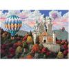 Diamond Painting Hot Air Balloon Castle Scenery Embroidery Cross Stitch Needlework Rhinestone