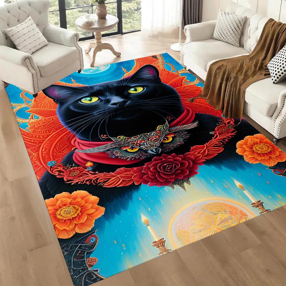 Cat Floor Mat Suitable for Dormitory Dining Room Study room Living Rooms Antislip Carpet Decorate Offices Wedding Party Gift