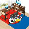 FC Viktoria Polyester Carpet, Soft Indoor Mat for Office Chair, Living Room, Computer Desk - Decorative Home Office Rug Design