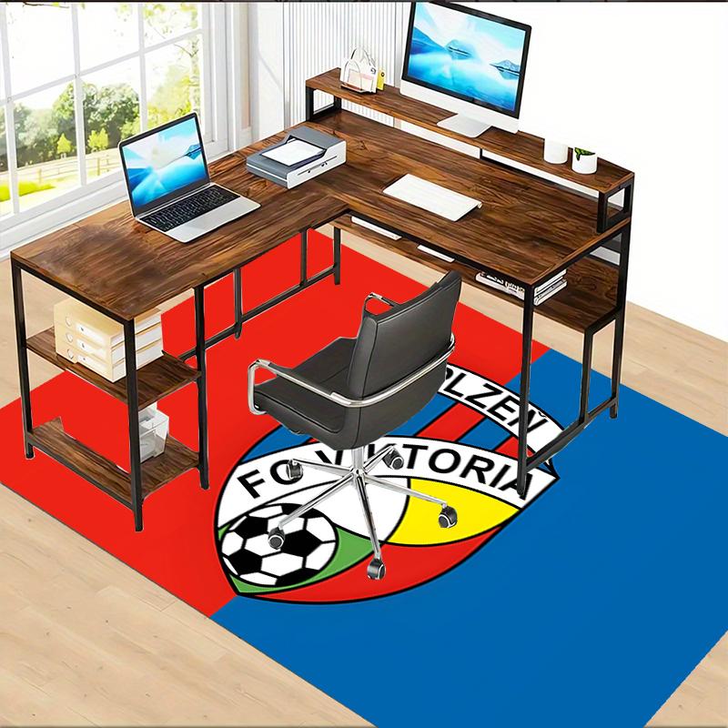 FC Viktoria Polyester Carpet, Soft Indoor Mat for Office Chair, Living Room, Computer Desk - Decorative Home Office Rug Design