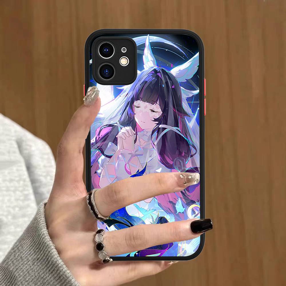 Genshin Impact Columbina Phone Cases For IPhone 16 15 14 Plus 13 12 11 Pro Max Matte Oft Bumper Phone Cover