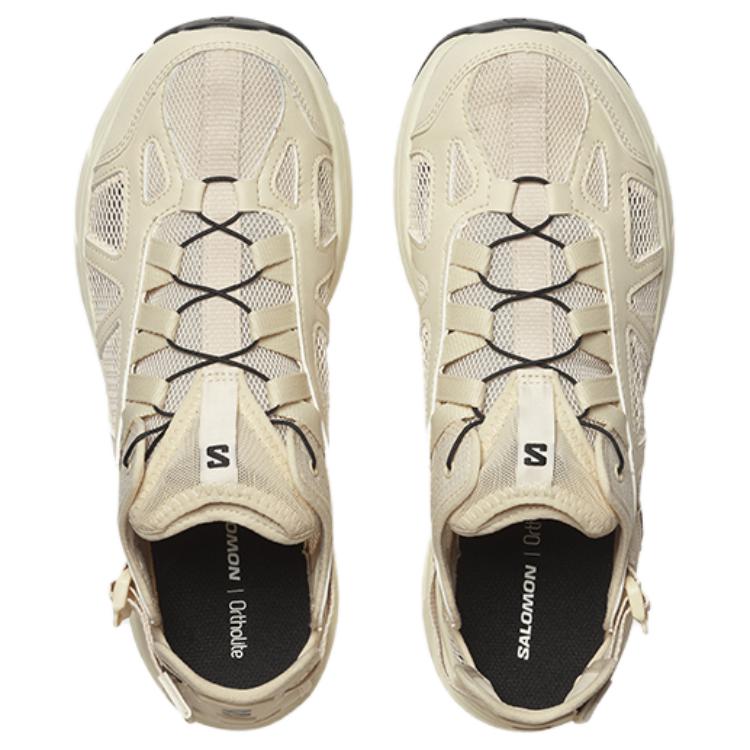 SALOMON Кеды Techsonic из кожи, улучшенные, миндальное молоко, ваниль, унисекс, черные L47438500