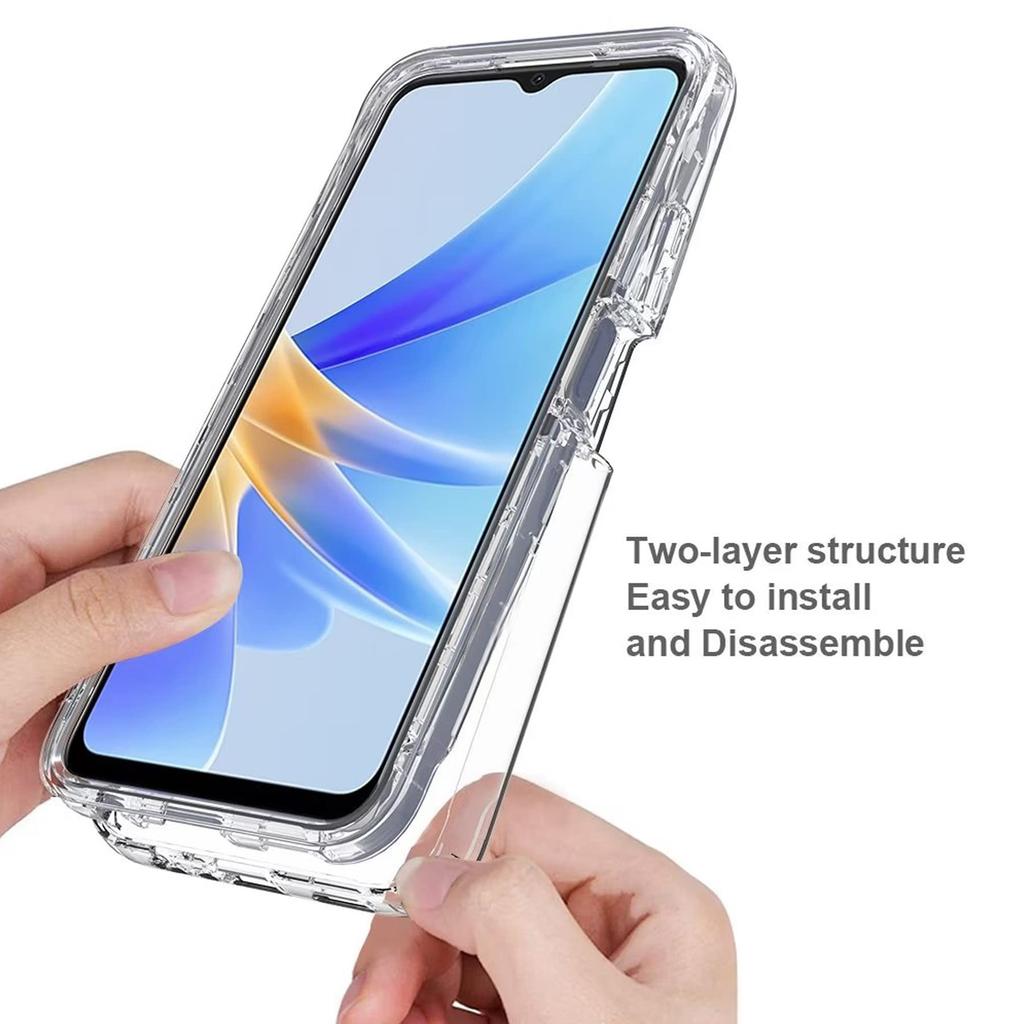 Чехол для OPPO A18 A38 A17 A53S A98 A78 A58 A54 A74 5G A93 A16 A16S A60 A5 A5X со встроенной защитой экрана, 360 градусов, защита всего корпуса, противоударный