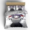 Striped shirt cartoon character Bedding sets Duvet cover sets Duvet covers Pillowcases(1 * Duvet Cover 2 * Pillowcases without duvet insert)