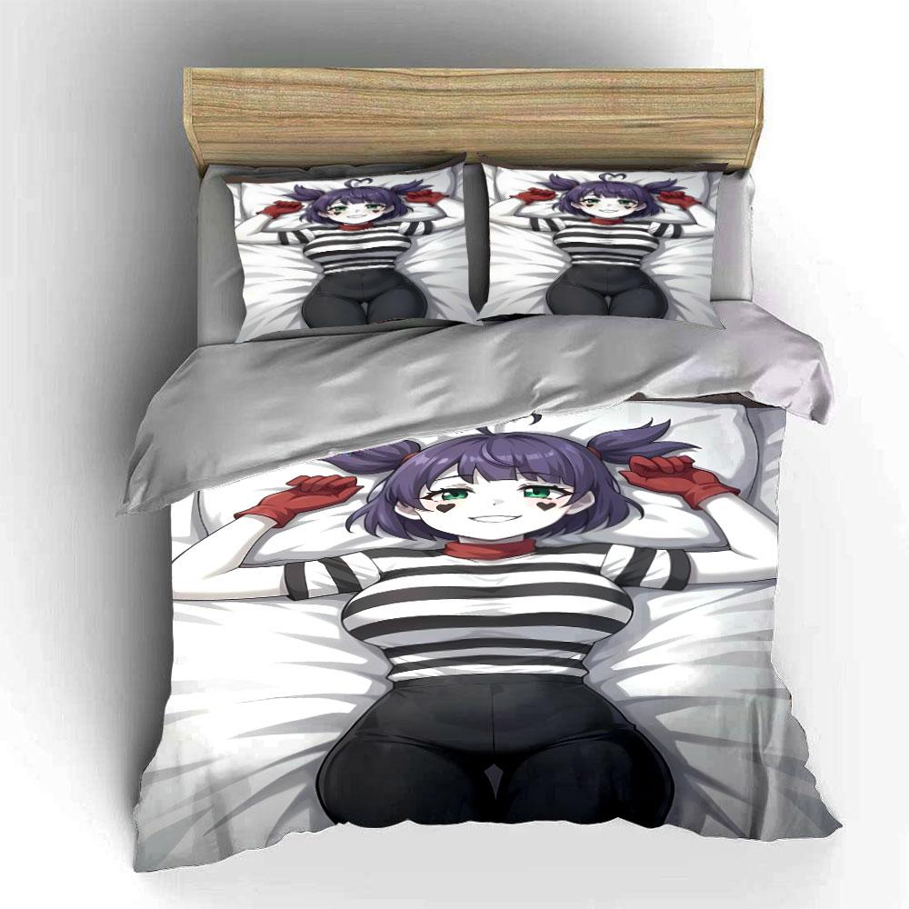 Striped shirt cartoon character Bedding sets Duvet cover sets Duvet covers Pillowcases(1 * Duvet Cover 2 * Pillowcases without duvet insert)