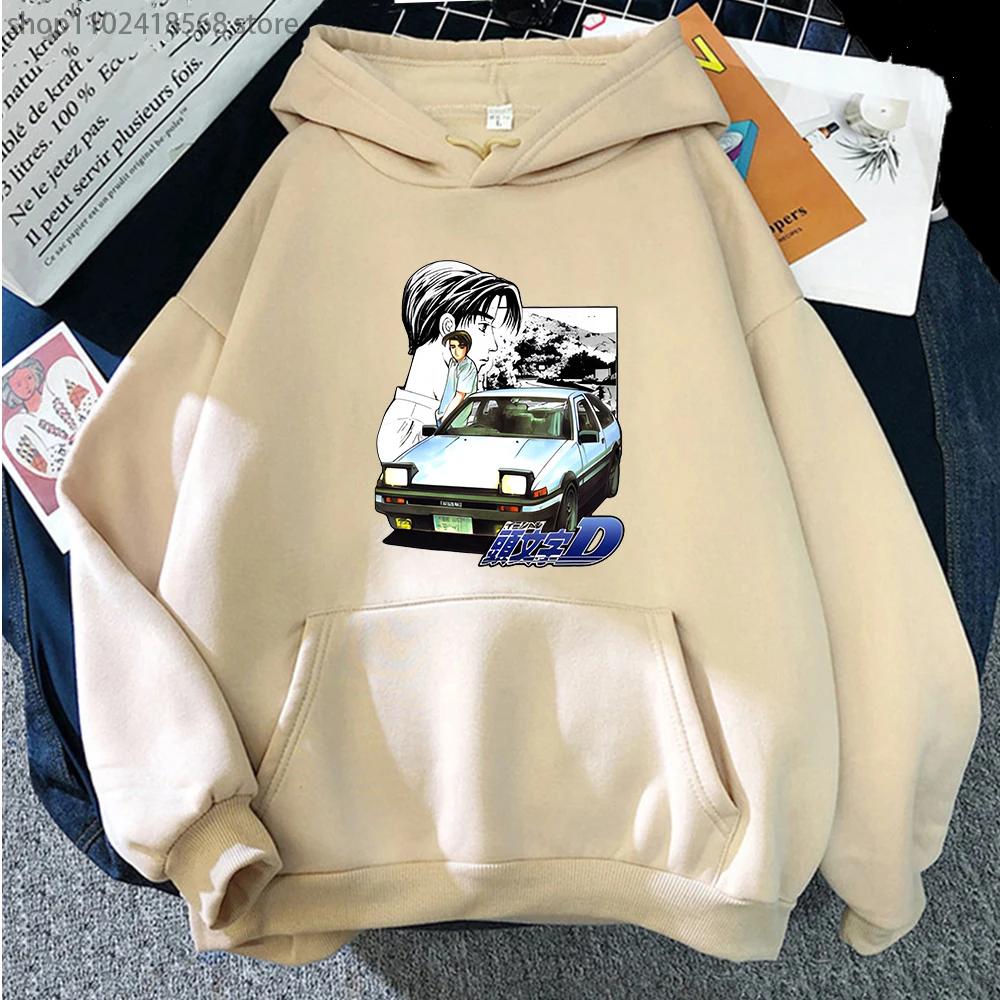 Initial D HoodiesTakumi Fujiwara Vintage Sweatshirts Clothes Anime Tops Streetwear Men Clothing Women Long Sleeve Pullovers