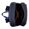 COACH Gotham 29 zipper closure signature coated canvas and calfskin backpack large men's charcoal and blueberry