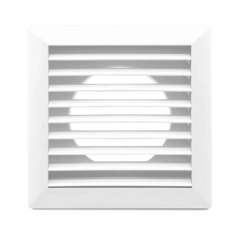 Ventilation Grille With Mechanical Shutter 140*140Mm White - Rx 02-344