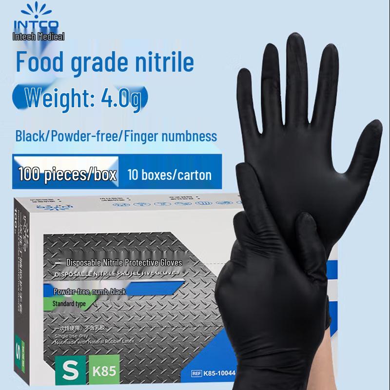 Inco Durable Food-Grade Nitrile Gloves for Kitchen and Cleaning
