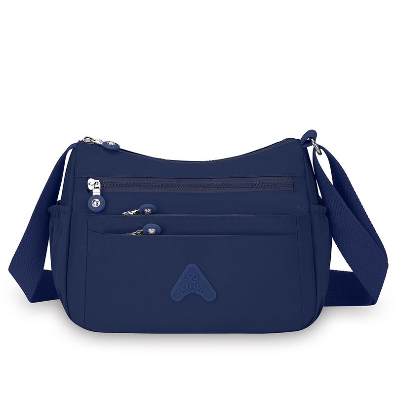 Женская сумка через плечо, нейлоновая сумка, многослойный карман, большая вместимость, сумка через плечо