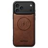 SUTENI 2-in-1 Flip Case for iPhone 17 Pro, MagSafe-Resistant, Brown