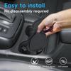 Auovo Cup Holder Inserts Coaster Compatible with Honda CRV CR-V 2023 2024 2025 2026 Silicone Cup Mat Pad Car Interior Decoration (3-pcs kit, Black)