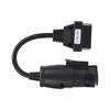 OBD2 30-контактный?16-контактный диагностический кабель-адаптер длиной 250 мм9,8 дюймов для замены грузовиков IVECO