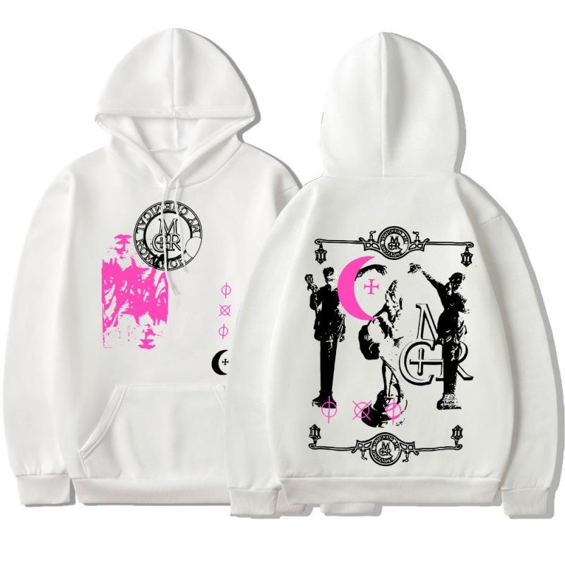 Толстовки унисекс черный парад панк эмо рок с капюшоном