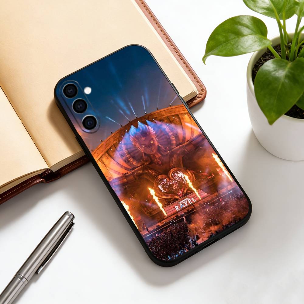 Чехол для телефона Tomorrowland для Samsung Galaxy A73, A72, A71, A70, A53, A52, A51, Другие Мягкий Черный Чехол