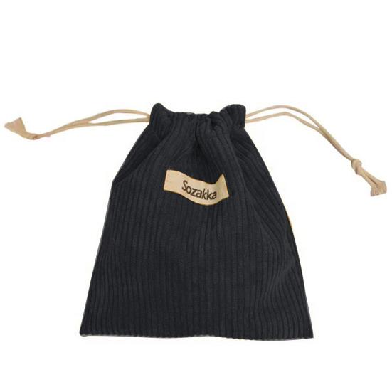 Cosmetic Bag Portable Corduroy Makeup Storage Bag Drawstring Design Jewelry Storage Pouch for Home Travel