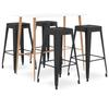 VidaXL Bar Set 5 Pcs Pub Furniture Counter Set Bistro Furniture Table and Bar Stools Home 3057429