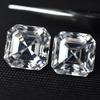 Square D Color Moissanite 8.5x8.5 mm Pair VVS1 Fabulous Certified Gemstone