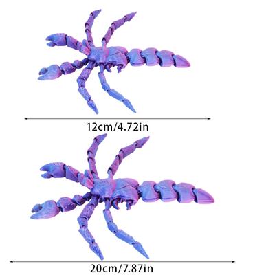 Новая 3D-печатная модель подвижного многосуставного рака-отшельника, домашний декор, креативные украшения, подарок, поделки, украшения, 3D-печатный краб