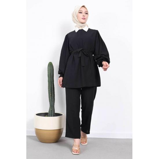 Женский комплект брюк-туник Gipeli с рукавами разных цветов