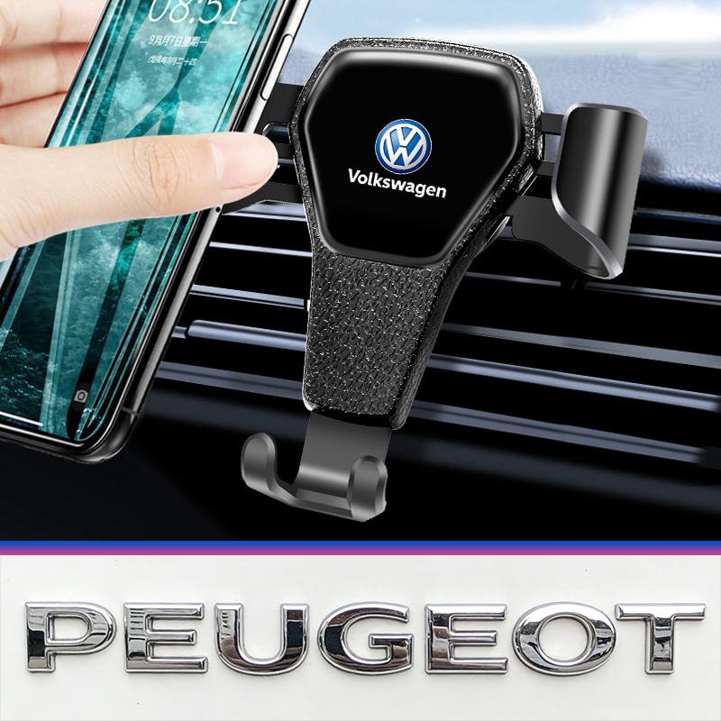 Hot Selling Car Mobile Phone Holder Anti Shake Mute Bracket Keychain For Peugeot /For VW Golf Amarok T5 Phaeton Teramont ID3