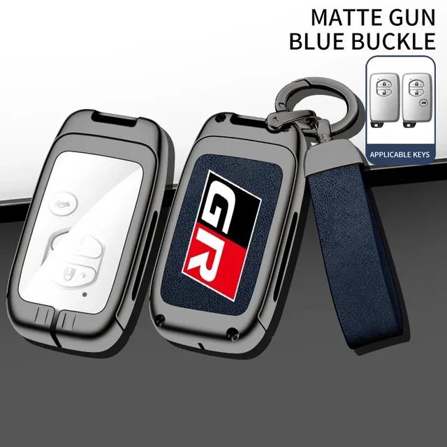 UWSY2 Auto TPU Zinc Alloy Key Case Bag For Toyota GR 86 Supra Yaris RAV4 Prius Corolla C-HR Camry Auris Car Key Chain Metal Key Shell
