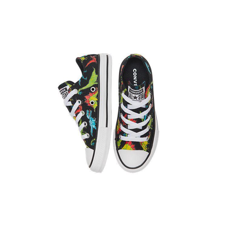 Converse Chuck Taylor All Star Повседневные Удобные Низкие Детские Холщовые Кеды Детские Кроссовки Черные Разноцветные 670350C