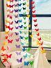 Party Butterfly Paper Garland,7 Colors 2 Meters 3D Butterfly Banner Hanging Decoration for Wedding, Baby Shower, Birthday