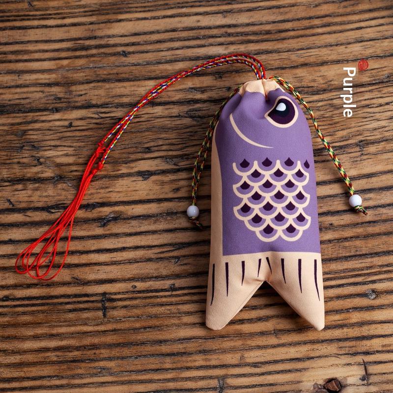 Koi Carp Blessing Bag Pendant Hanfu Decoration Graduation Gift Lucky Pouch Sachet Jewelry Bags Koi Carp Blessing Bag Coin Purse