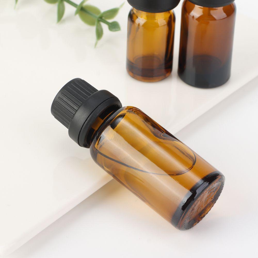 Капельница Жидкая Духи Ароматерапия Для Эфирных Масел Флакон-капельница Бутылки Янтарного Стекла