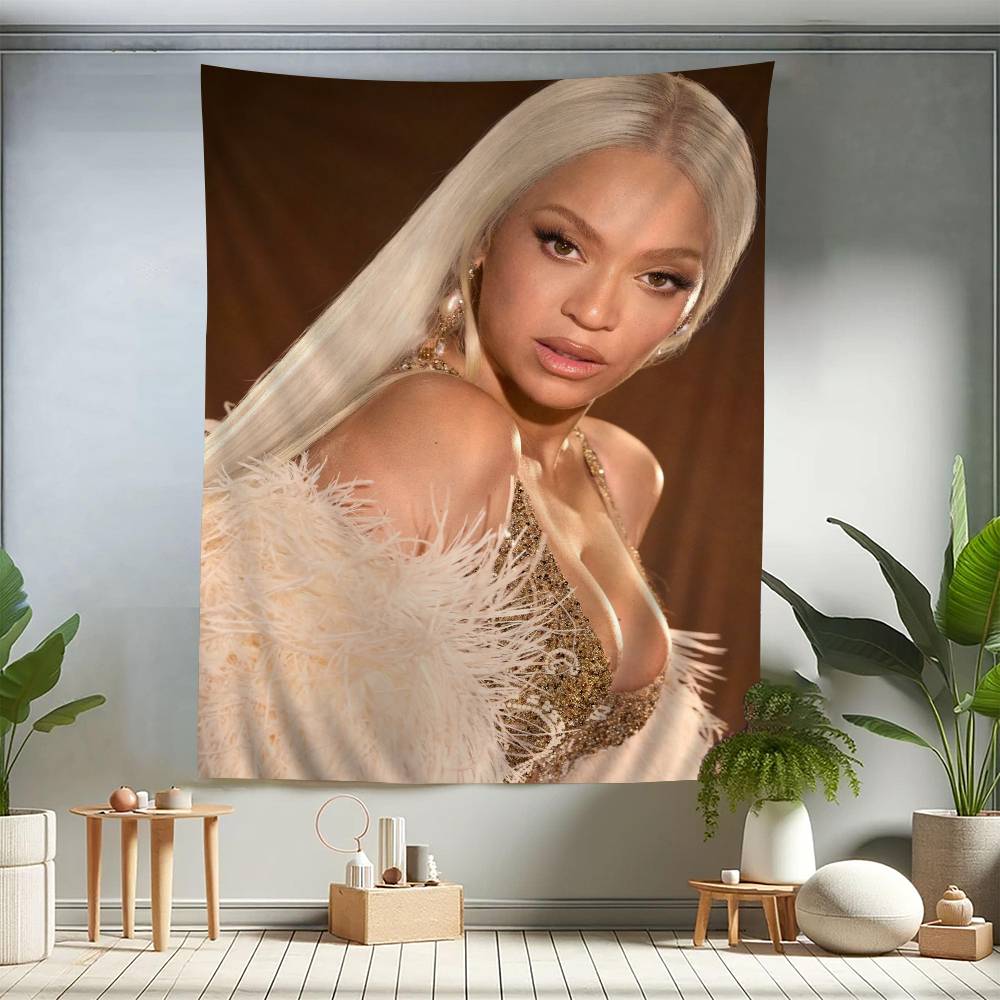 BBeyonce Горячая Певица Цветной Гобелен Настенный Бохо Гобелены Настенное Искусство Мандала Декор