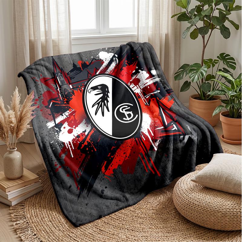 SC Freiburg FC Soft Flannel Fleece Blanket Lightweight Cozy Warm Throw Blanket For Sofa Bed Home Decor