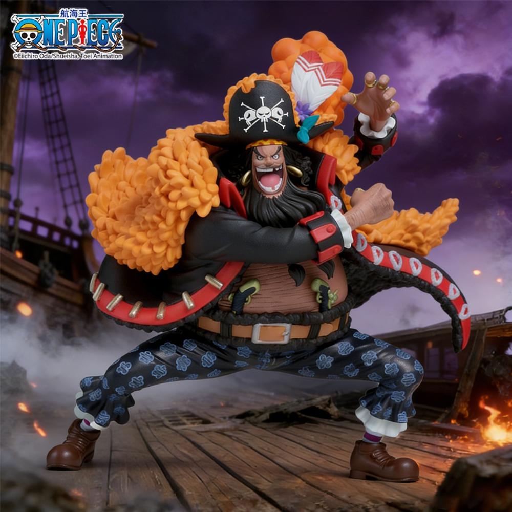 1pc Official One Piece Blackbeard Battle Pose Figure – Decorative Collectible Figurine, Perfect for Birthday & Festival Gifts.