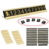 New Golden Adjustable Number Letter Price Display Counter Base Stand Tag Label