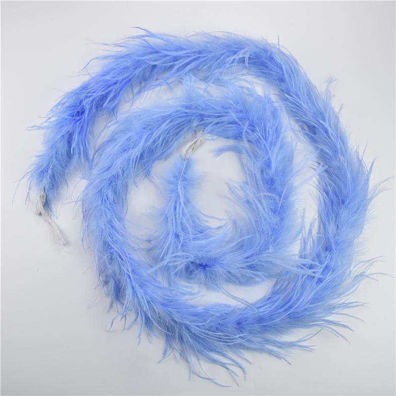 2Meters/Lot Ostrich Feather Boa Decor For Clothes Holiday Decorations Fluffy Feathers Cape Handicraft Accessories Plumas Trims
