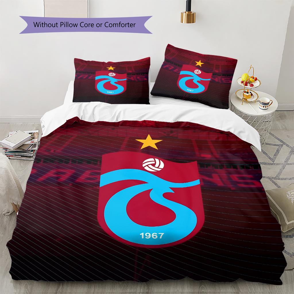 Trabzonspor Pattern Bedding Home Decoration Birthday & Festival Gift (1 * duvet cover + 2 * pillowcase, without core)