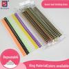 Plastic Loose Leaf Rings, 6-Pack - Openable Binding Strips for Office Use, Free Shipping