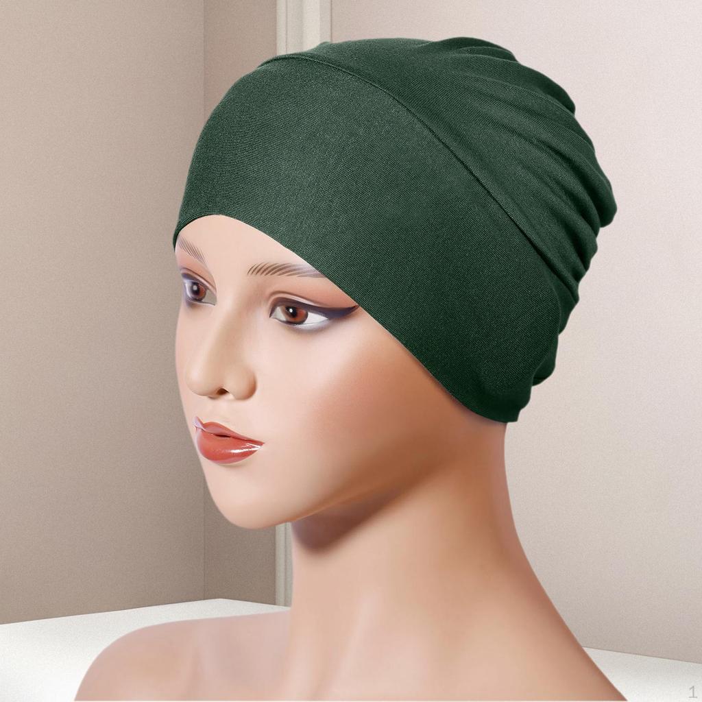 Muslim Women Indian Turban Hat Stretch Bandana Comfortable Fashion Hijab Cap
