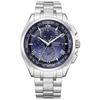 Atessa Light Powered Radio Watch Waterproof DEAR Collection Limited Pair Model Blue Silver [Citizen] Eco-Drive AT8240-66L Mens