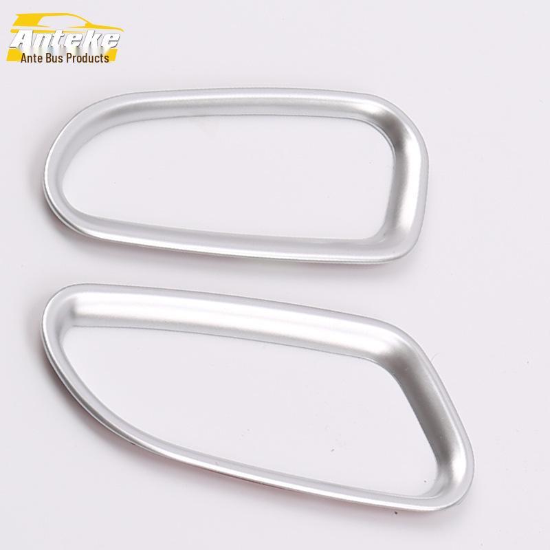 Compatible with 16 Sylphy Models: Front Air Vent Bright Ring & Center Console A/C Outlet Decorative Frame.