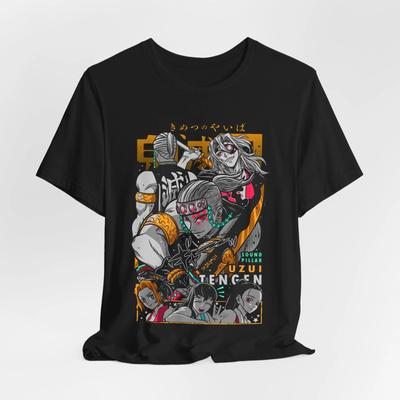 Аниме футболка Demon Slayer, Унисекс футболка, Подарок для любителя манги, Повседневная одежда
