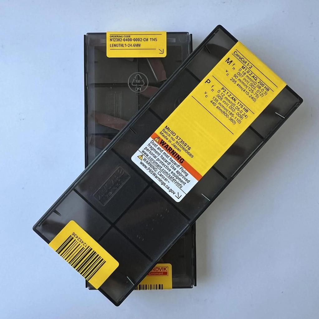 Original Sandvik / N123H2-0400-0002-CM 1145 CNC Lathe Carbide Blade 10 PCS