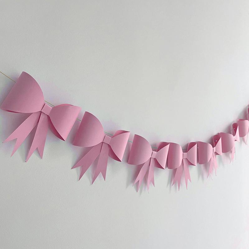 1 шт. настенное украшение на день рождения, свадебный душ, бант, подвесной бант, сделай сам, принадлежности для тематической вечеринки, баннер для вечеринки, реквизит для фотосъемки, 5 цветов