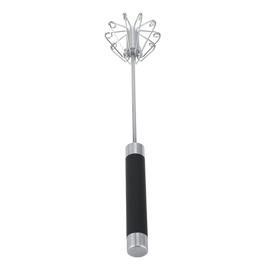 Stainless Steel Anti Rust Durable Rotatable Manual Whisk Egg Beater